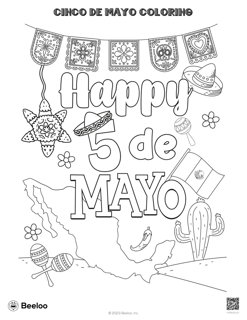 Cinco De Mayo themed Coloring Pages Beeloo Printable Crafts And Activities For Kids