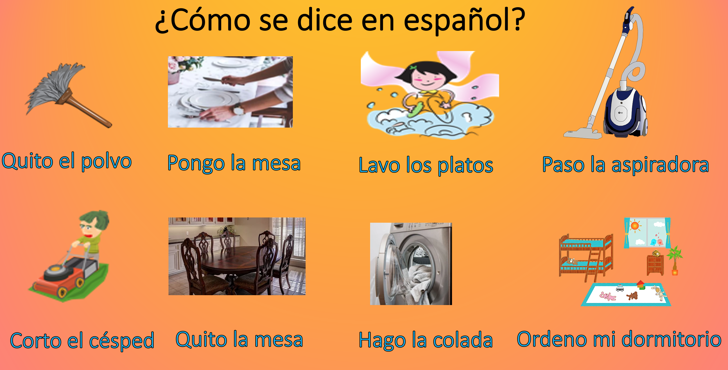 Claro 1 Mi Casa 4 6 Ayudo En Casa Teaching Resources