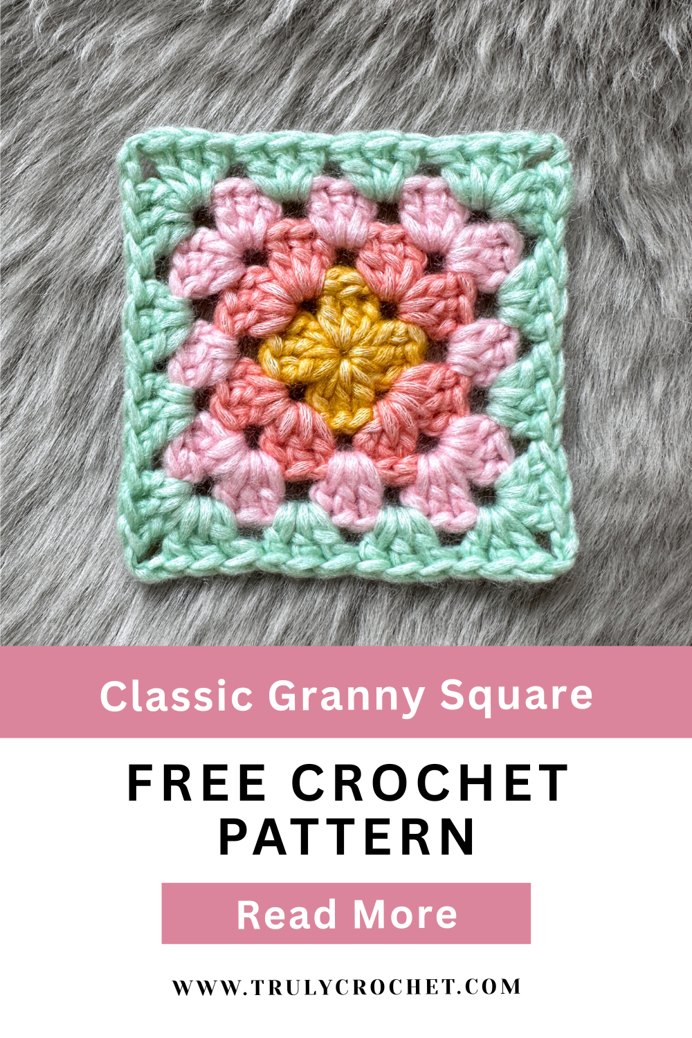 Classic Granny Square Free Crochet Pattern Truly Crochet Classic Granny Square Free Crochet Pattern Truly Crochet