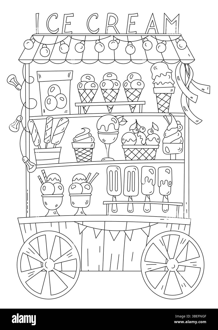 ice cream shop coloring sheet ice cream shop coloring sheet