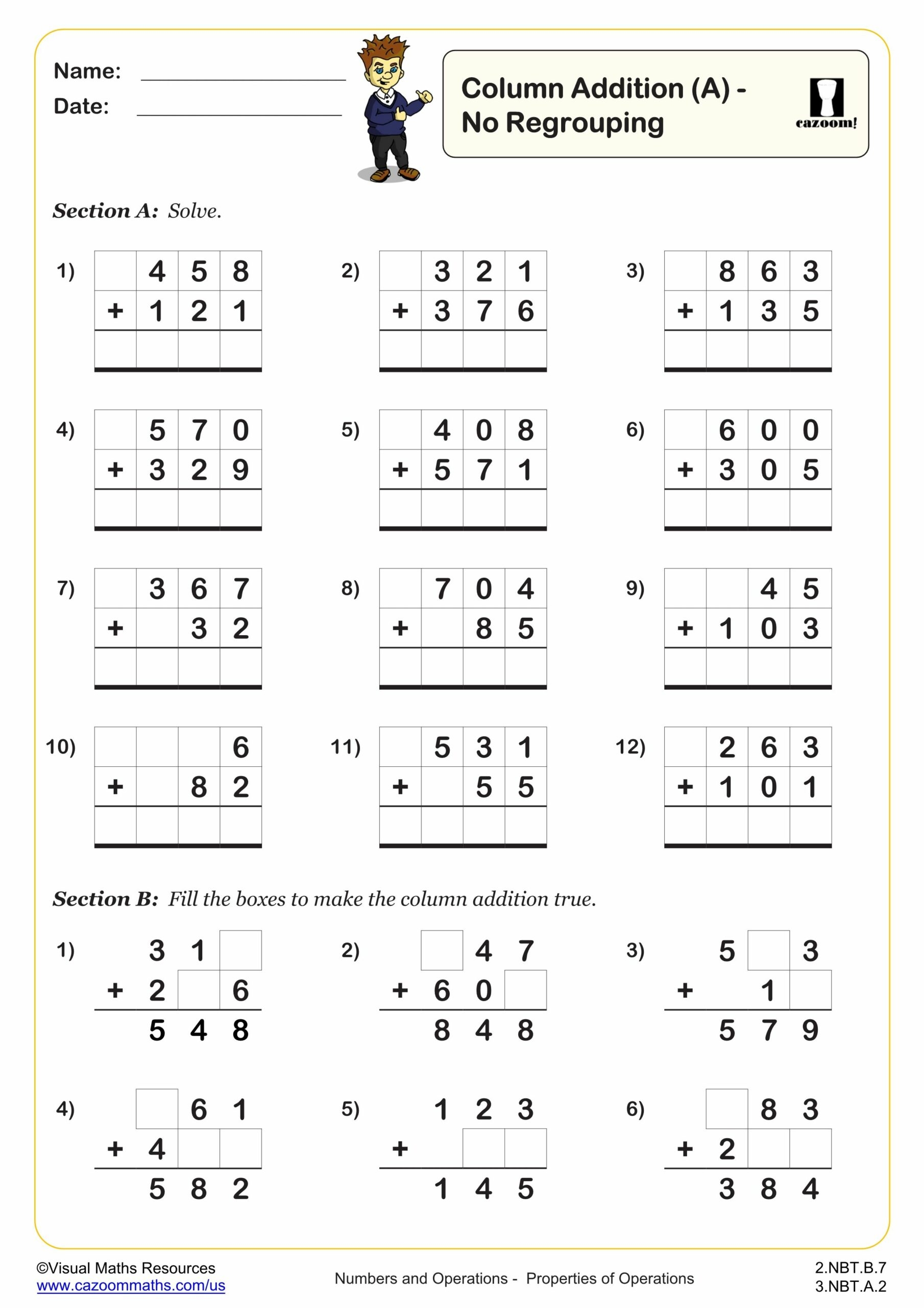 adding with regrouping worksheets