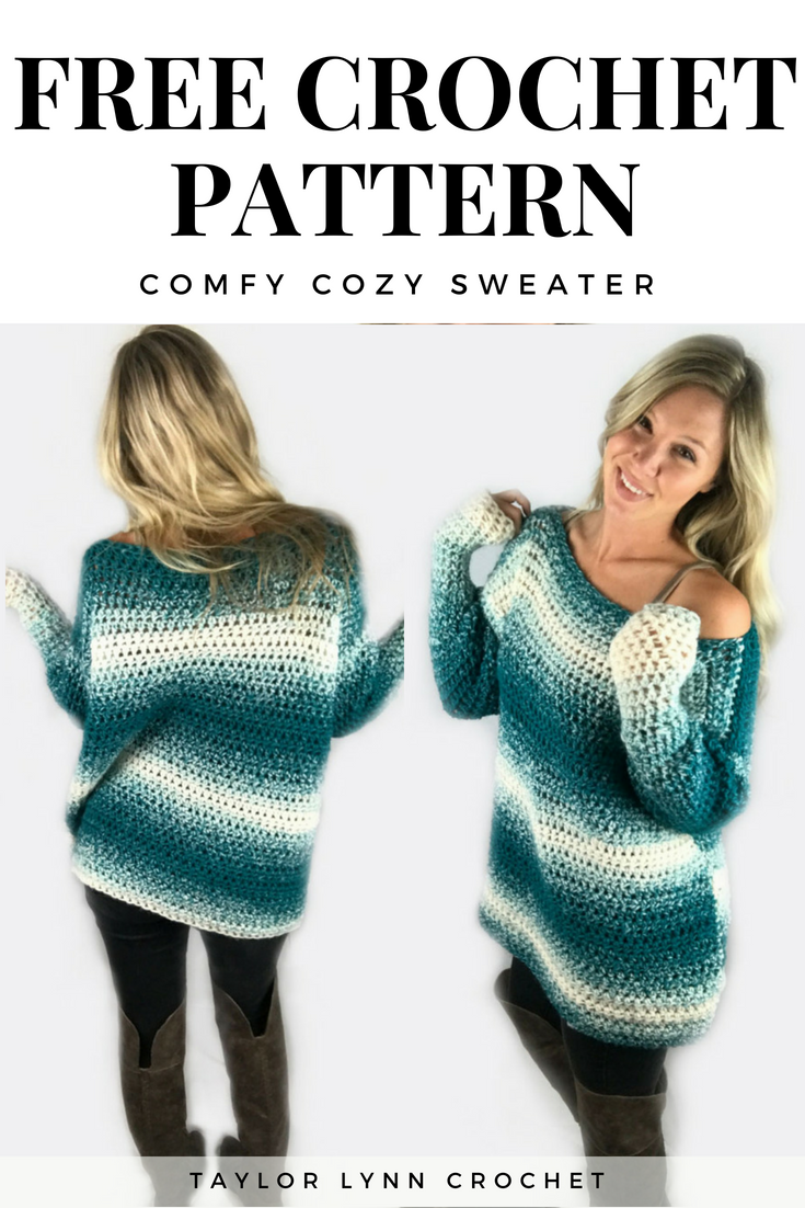 Comfy Cozy Crochet Sweater Pattern 