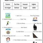 Comparative And Superlative Adjectives Finish The Sentences Using The Correct Comparative Forms Of The Adjectives Printable Grammar Worksheet PDF Ezpzlearn