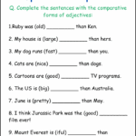 Comparative And Superlative Adjectives Grammar Worksheets For Grade 1 2 3 Made By Teachers