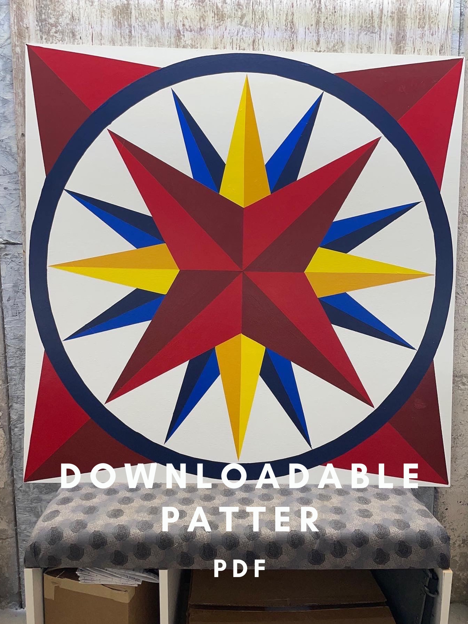 Compass Barn Quilt Etsy