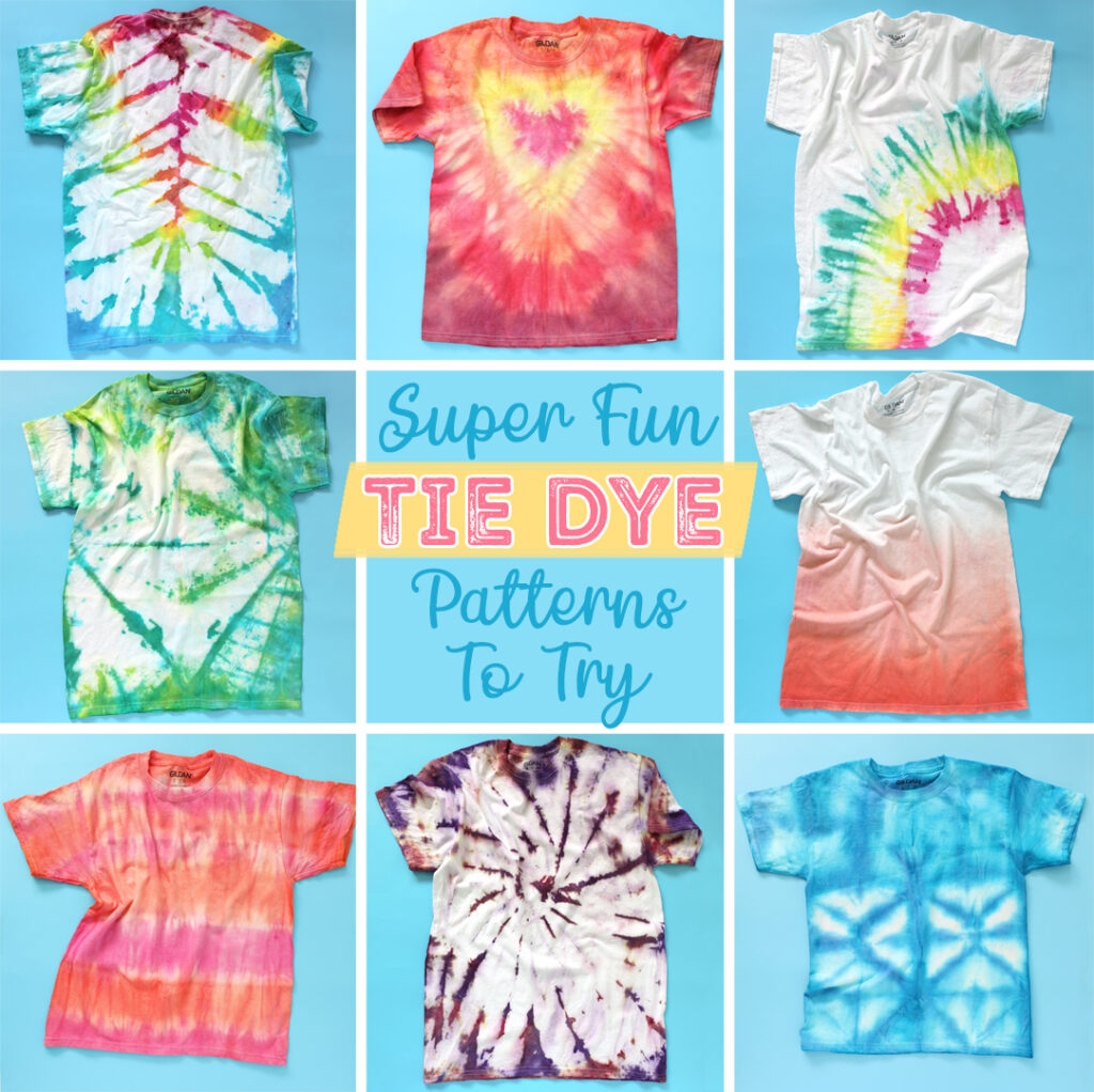 tie dye patterns easy