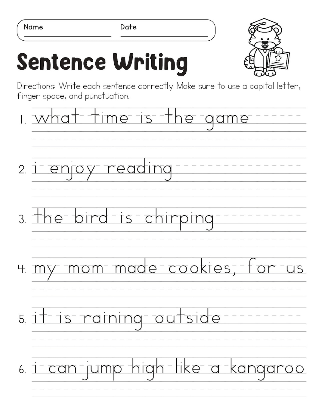 Correct The Sentences Worksheets 10 Page Printable For 1st And 2nd Grade ELA Students ELA Worksheets Sentence Writing ELA Teacher Print Etsy UK Correct The Sentences Worksheets 10 Page Printable For 1st And 2nd Grade ELA Students ELA Worksheets Sentence Writing ELA Teacher Print Etsy UK