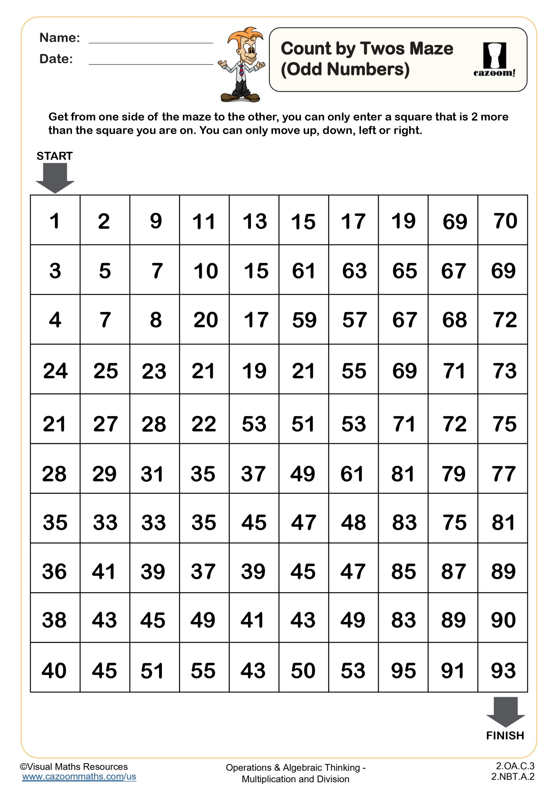 counting in twos worksheet counting in twos worksheet