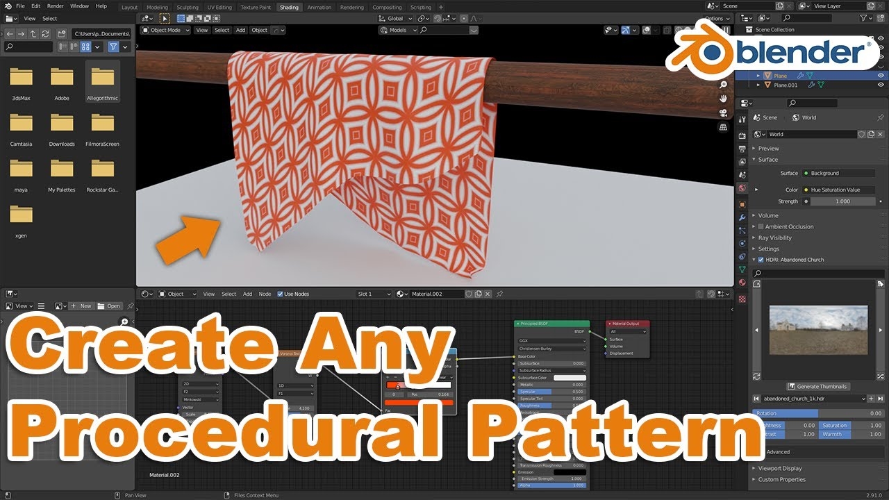 Create Any Procedural Pattern In Blender 2 91 YouTube