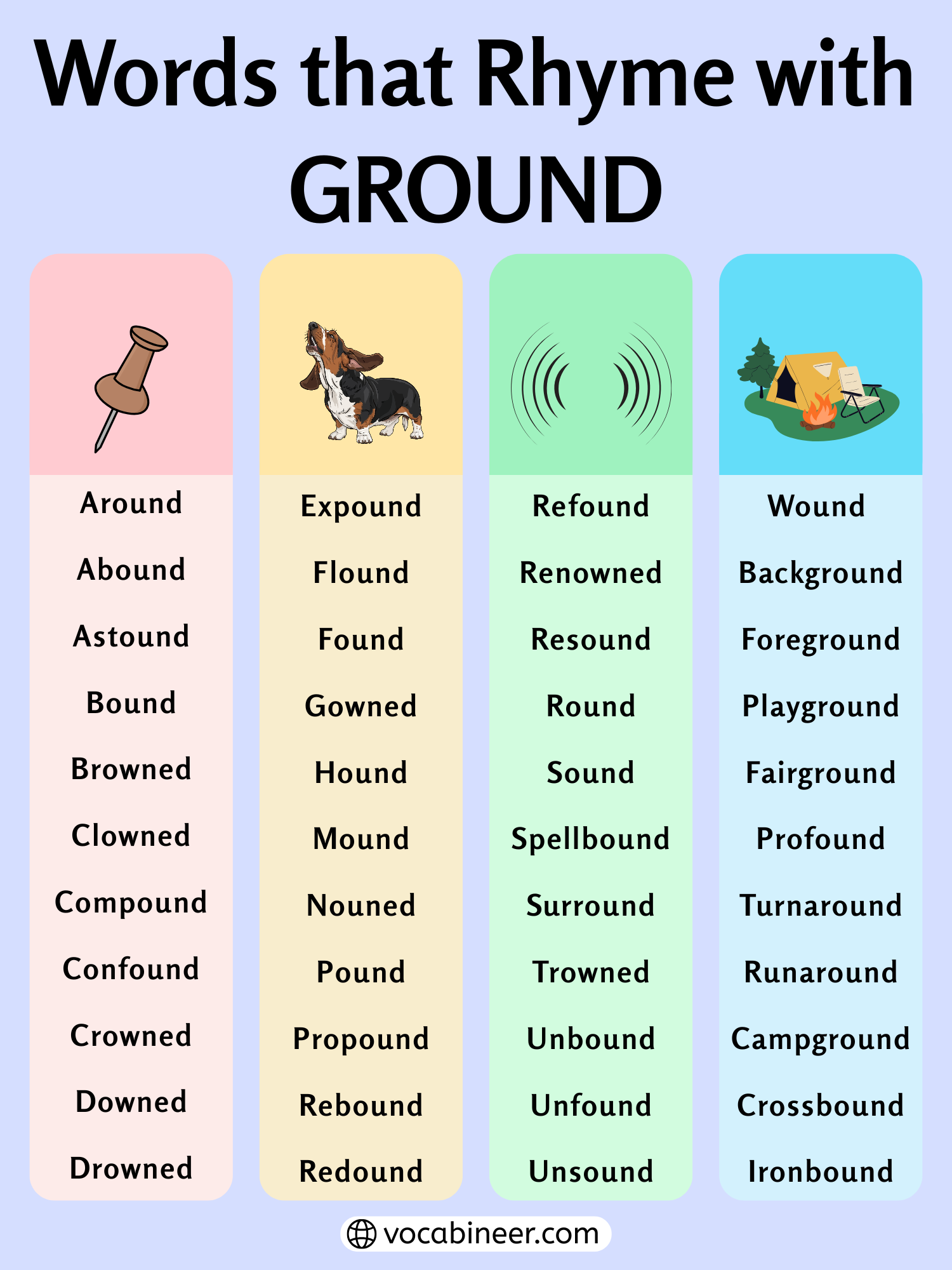 Creative Rhymes For Ground 770 Unique Words List Creative Rhymes For Ground 770 Unique Words List