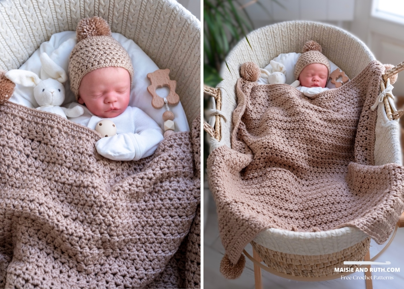 Crochet An Easy Baby Blanket Free Pattern Maisie And Ruth