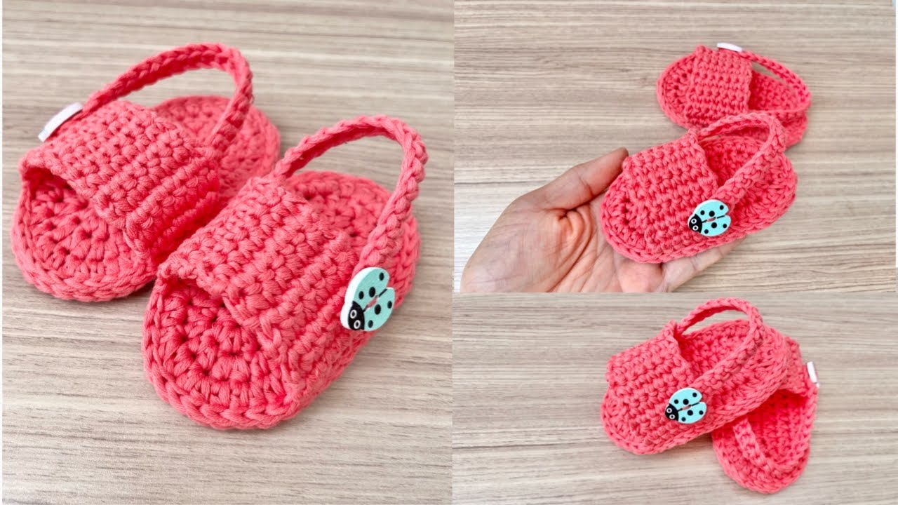 Crochet Baby Sandal 6 12 Months Easy And Fast Tutorial Leonyvie Handicrafts YouTube