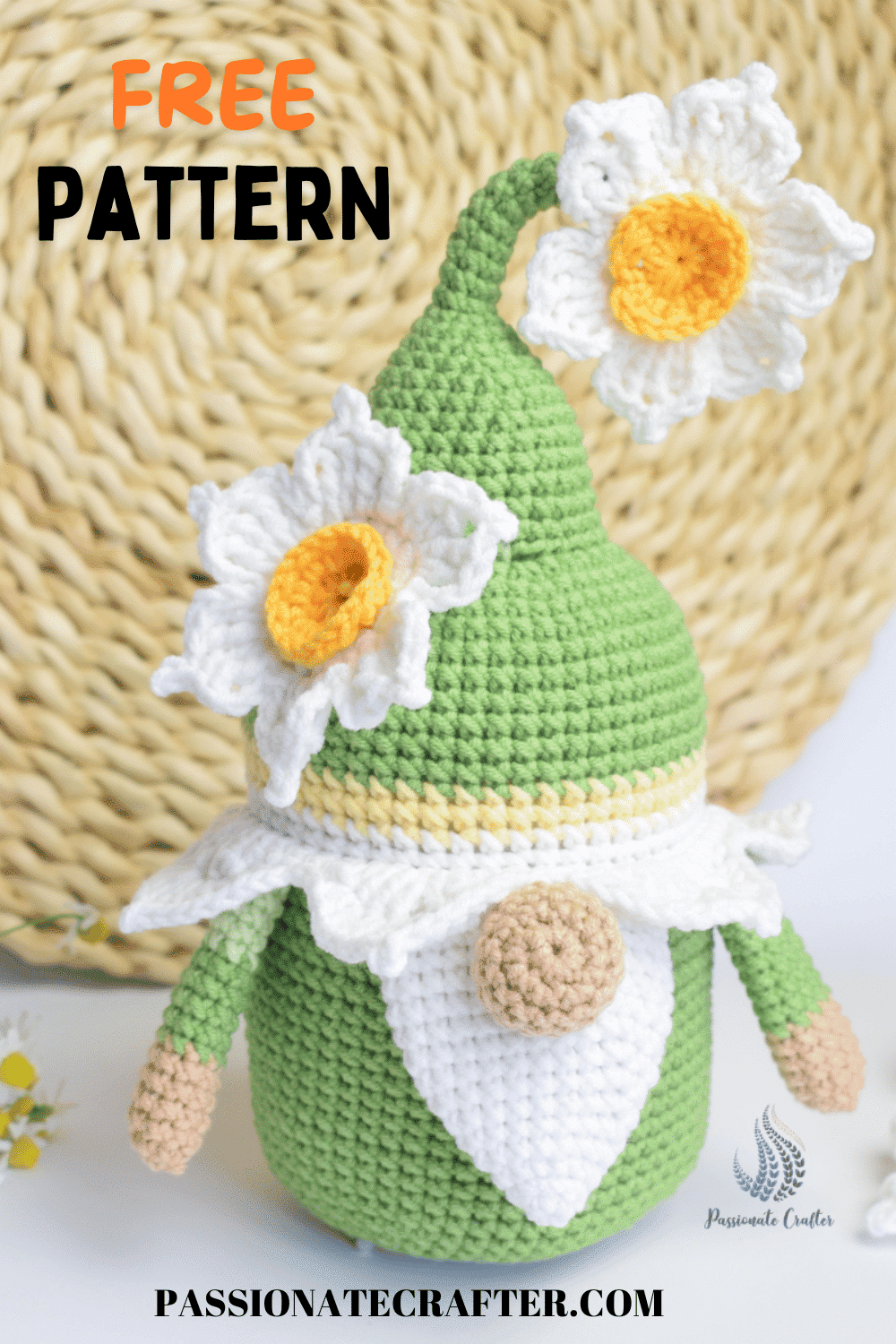 Crochet Daffodil Gnome Free Pattern Passionate Crafter