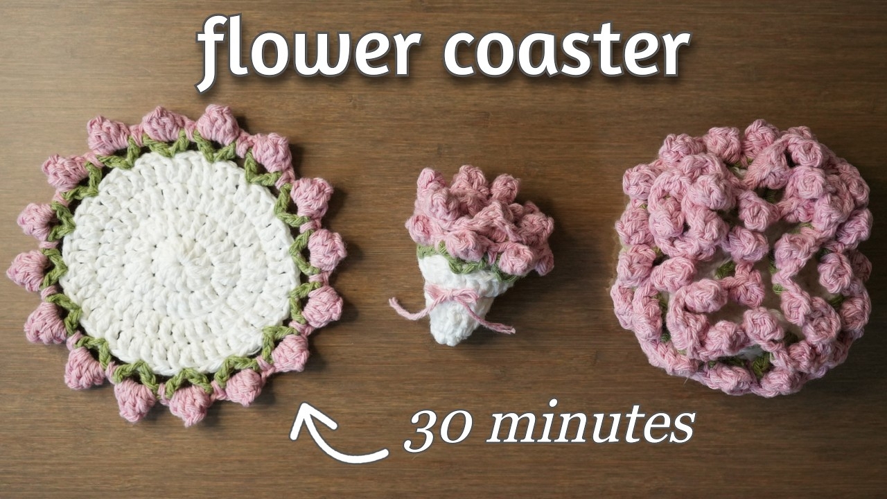 flower coaster crochet pattern flower coaster crochet pattern