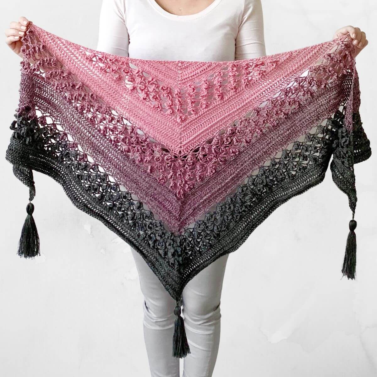Crochet Flower Shawl Pattern FREE Including Video Tutorial