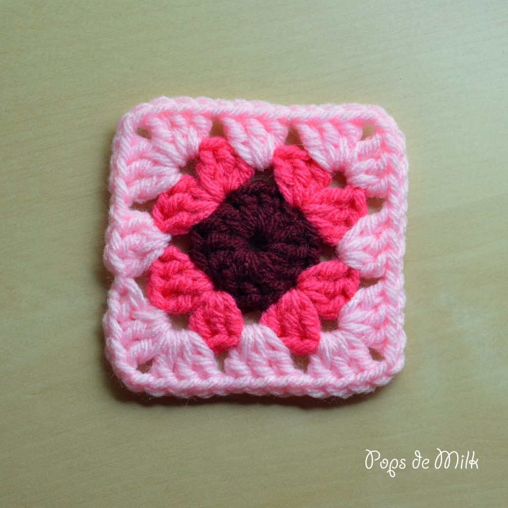 Crochet Granny Square Pattern Pops De Milk Fun And Nerdy Crochet Patterns