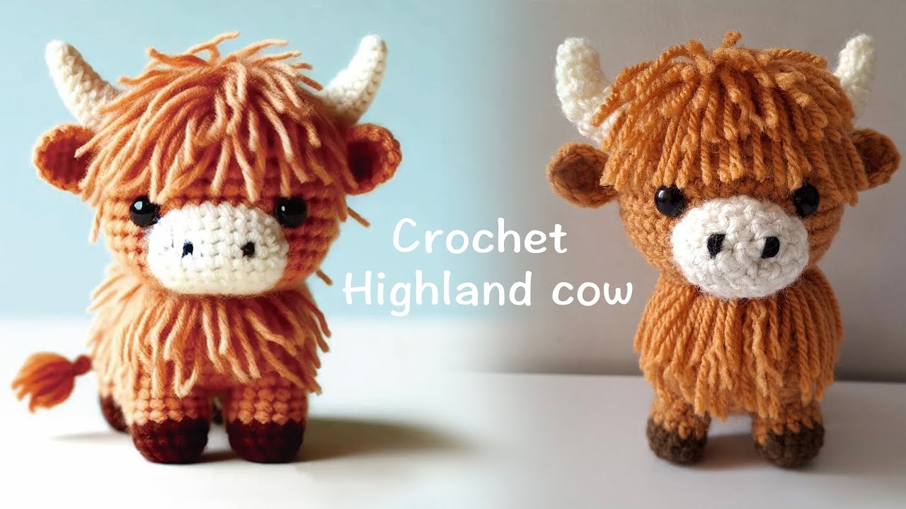 highland cow crochet pattern