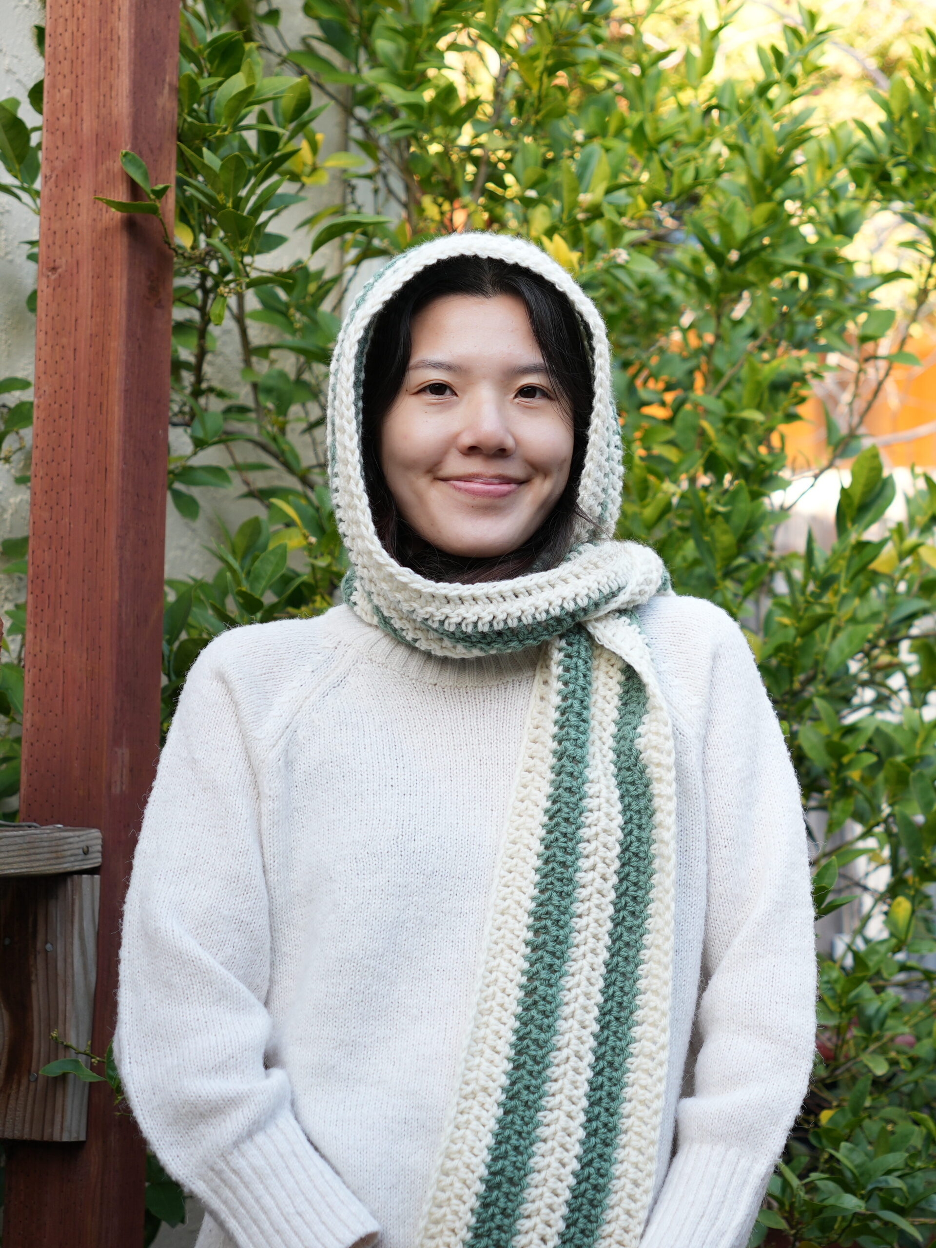 Crochet Hooded Scarf Scoodie Free Pattern Video Tutorial