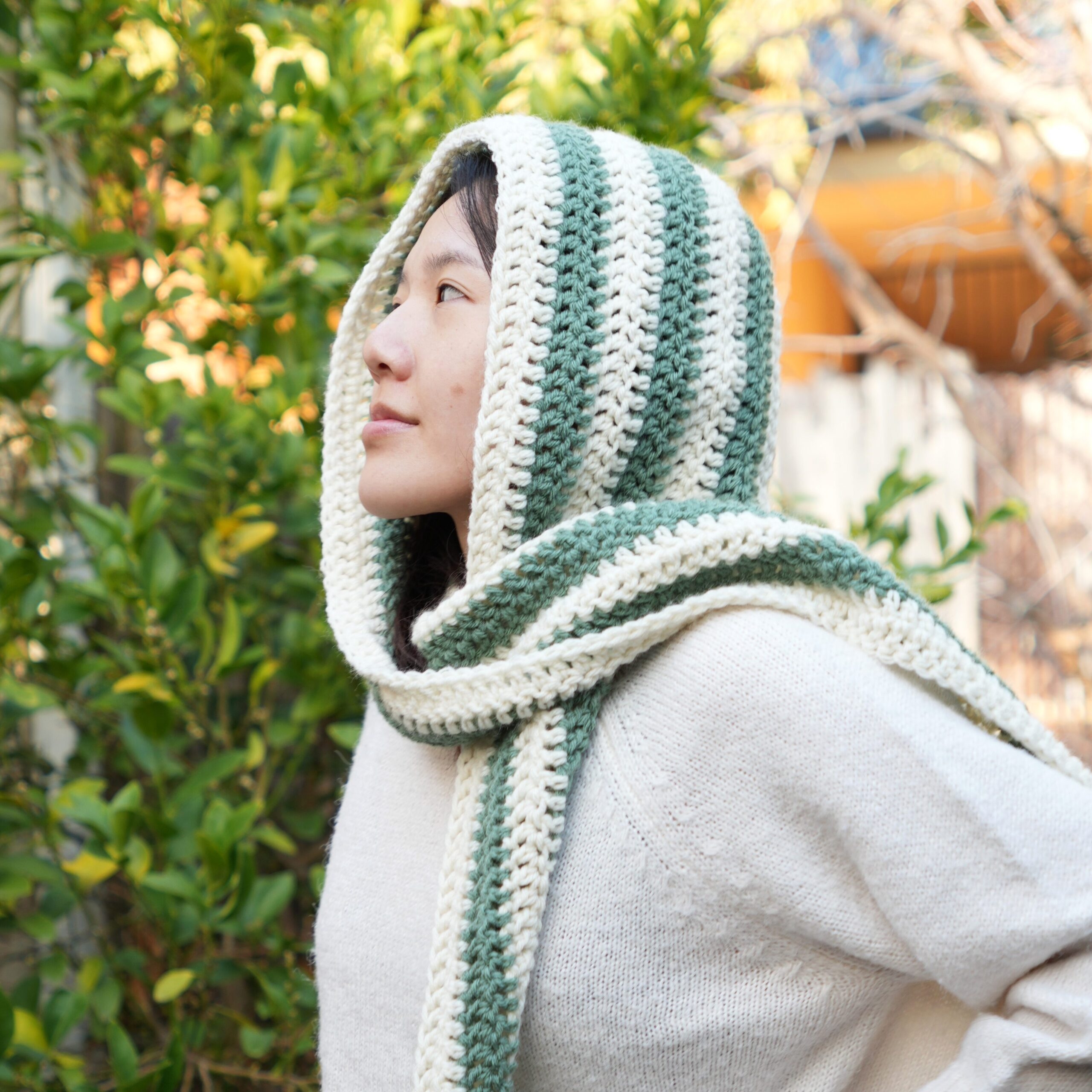 Crochet Hooded Scarf Scoodie Free Pattern Video Tutorial