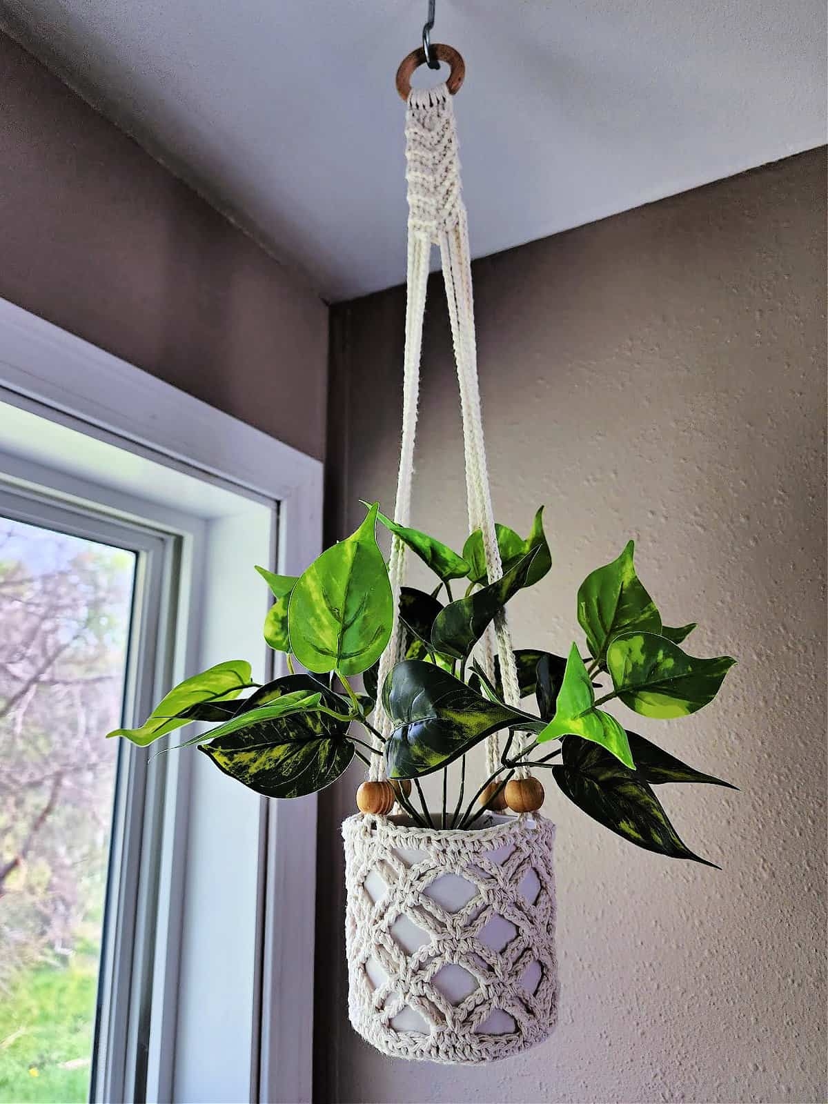 Crochet Plant Hanger 3 Sizes A Crocheted Simplicity