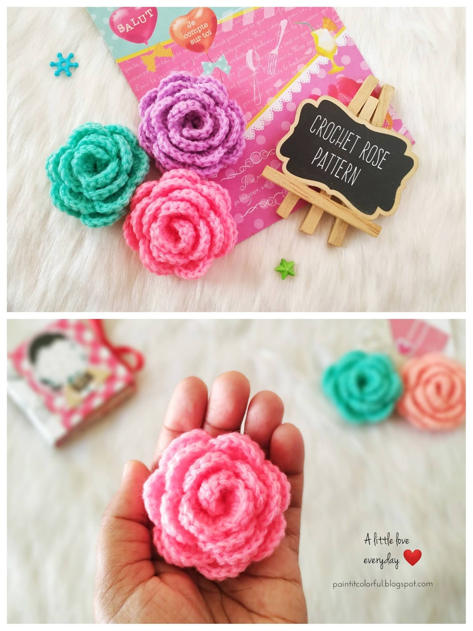 Crochet Rose Free Pattern A Little Love Everyday Crochet Rose Free Pattern A Little Love Everyday