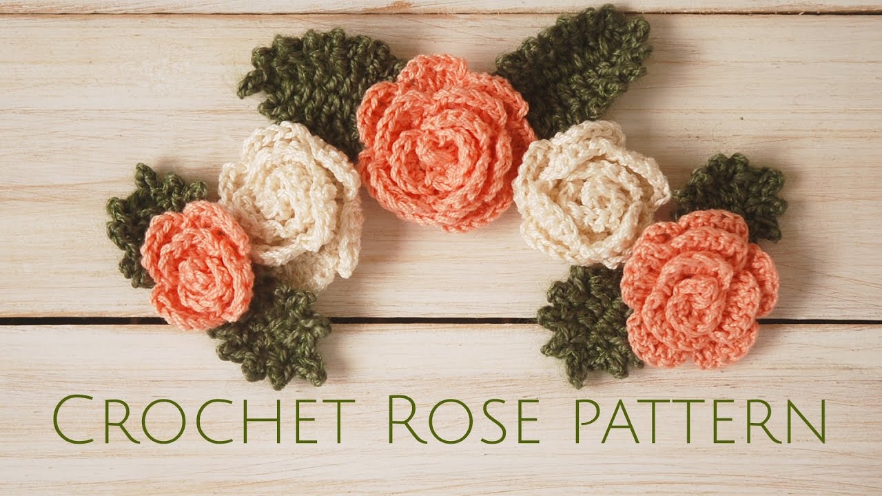 Crochet Rose Pattern Moara Crochet YouTube Crochet Rose Pattern Moara Crochet YouTube