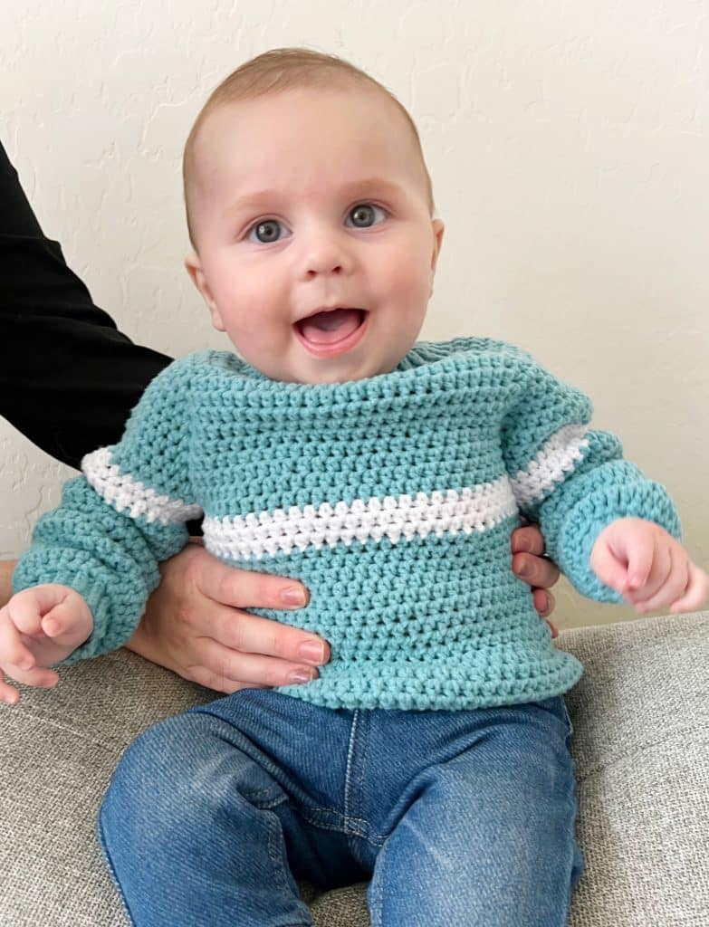 Crochet Simple Stripe Pullover Daisy Farm Crafts