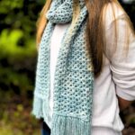Crochet V Stitch Scarf Pattern So Quick