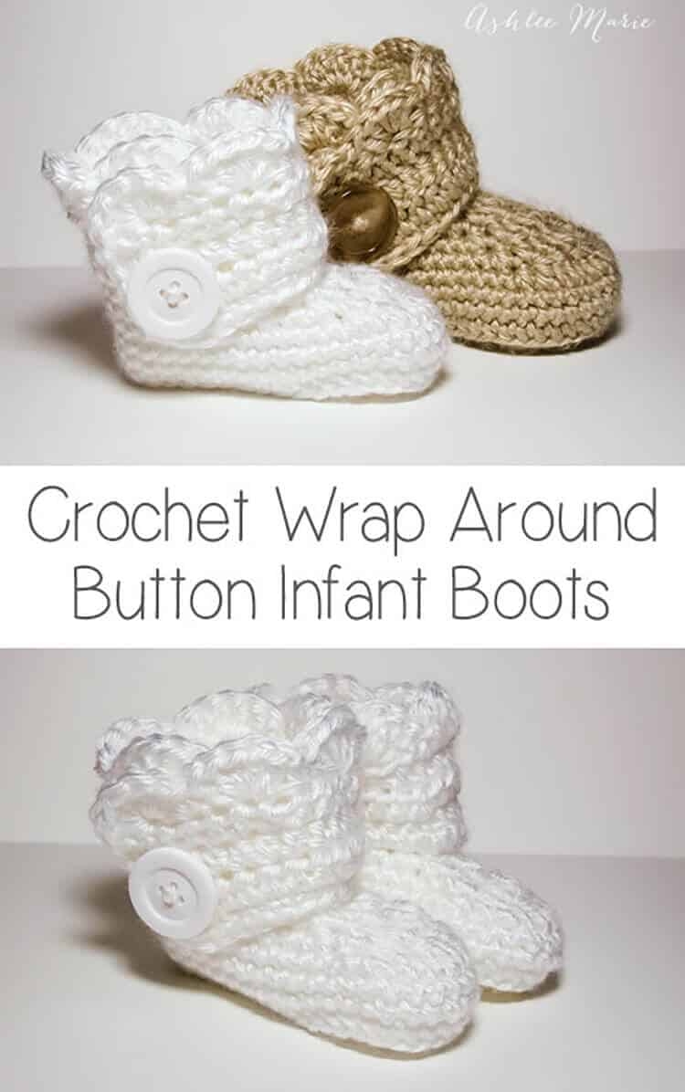 newborn crochet booties pattern free