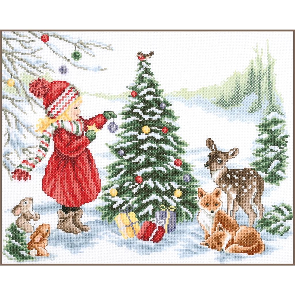 Cross Stitch Corner Vervaco Counted Cross Stitch Kit Decorating For Christmas Evenweave 