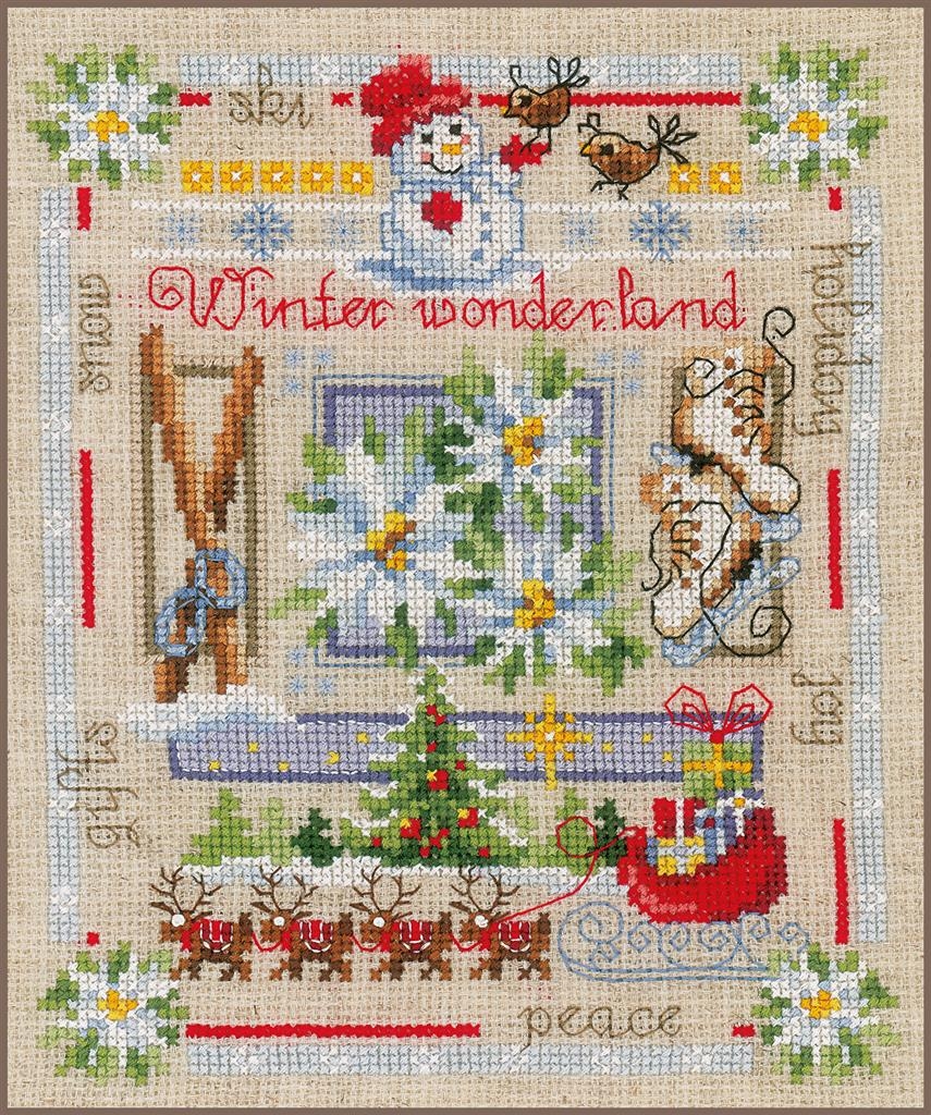 Cross Stitch Corner Vervaco COUNTED CROSS STITCH KIT WINTER Cross Stitch Corner Vervaco COUNTED CROSS STITCH KIT WINTER