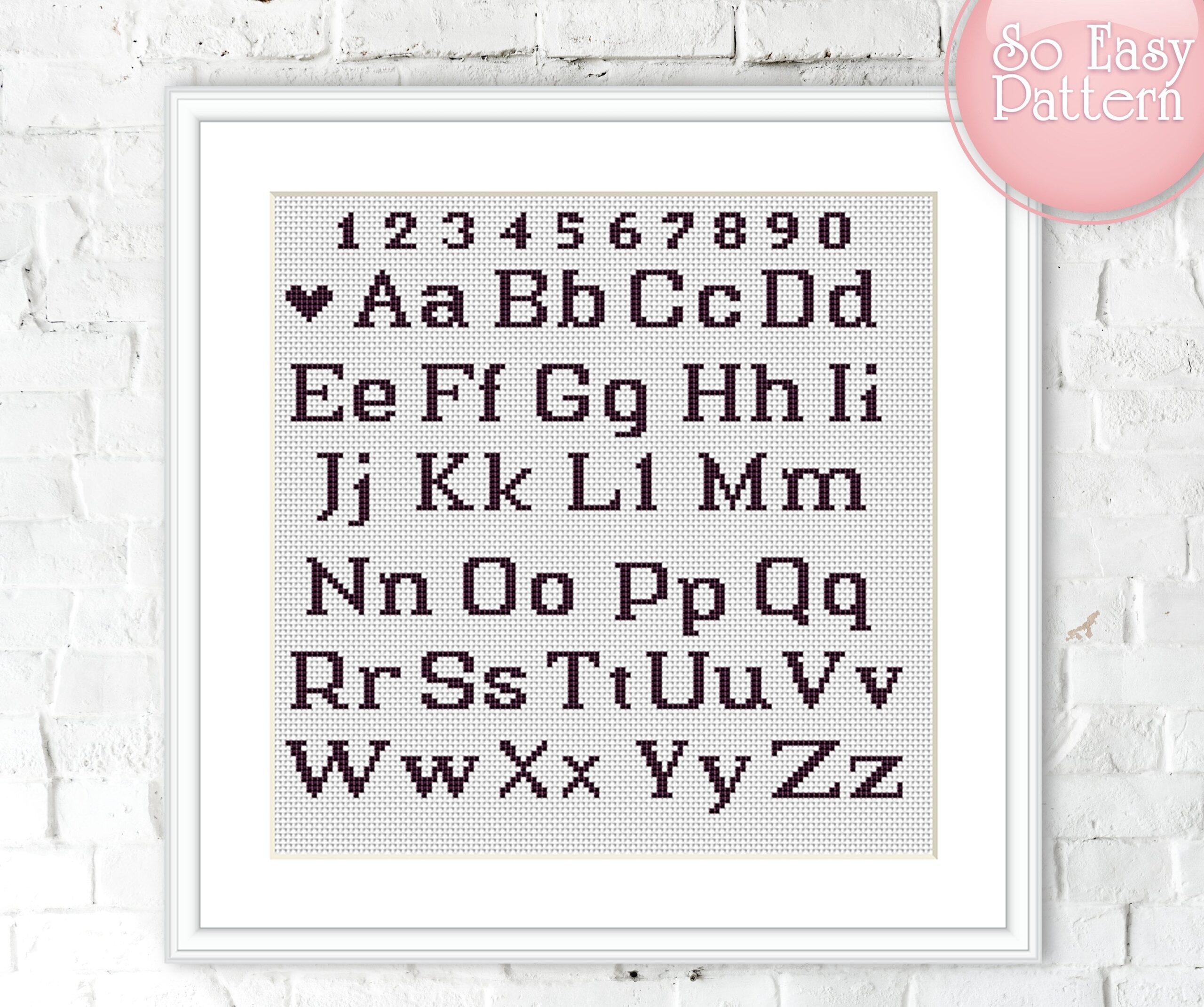 Cross Stitch Letters Pattern Cross Stitch Font Counted Cross Stitch Cross Stitch Alphabet Pdf Pattern DIY Cross Stitch Embroidery Hoop Etsy