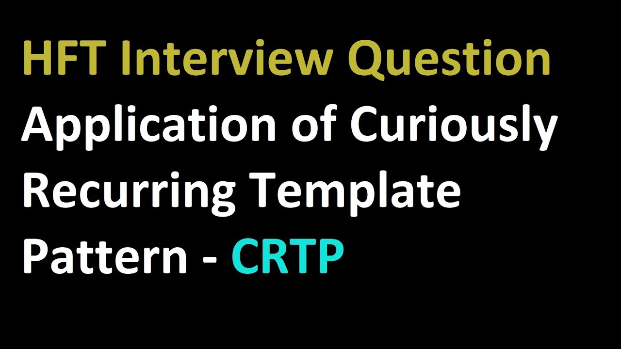 CRTP Application Number Of Objects Created Of A Class YouTube