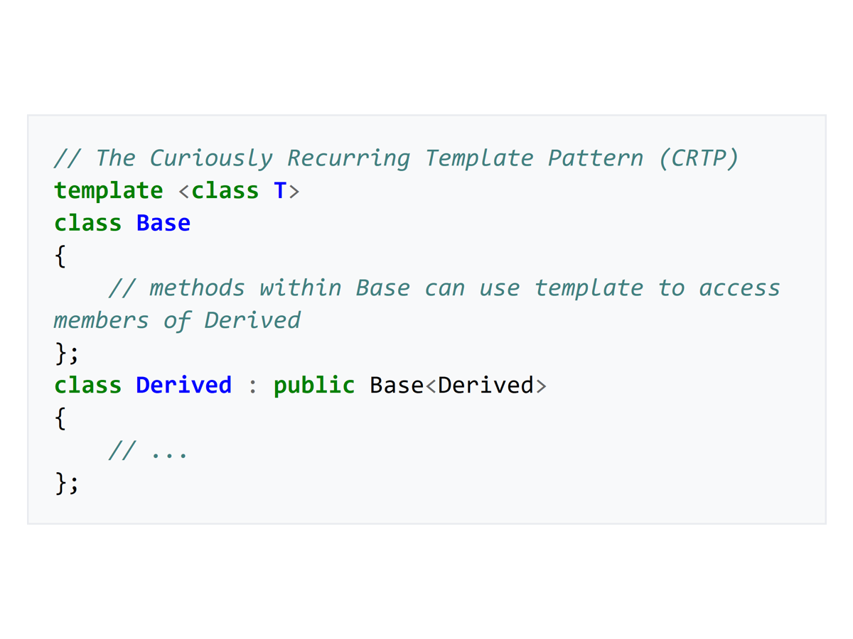 CRTP In C Static Polymorphism And Friendship
