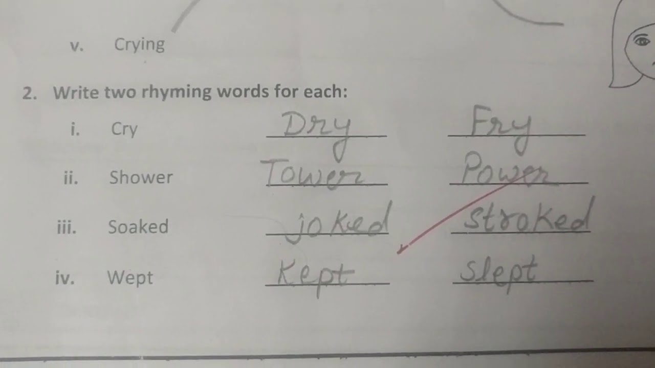 Crying Worksheet Class 5 Ncert YouTube