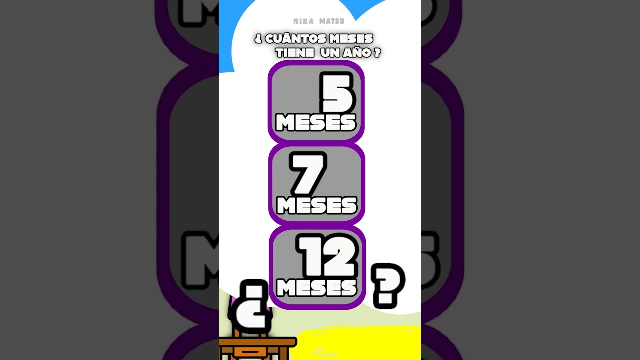 Cu ntos Meses Tiene Un A o Descubrilo Aqu losmesesdela o youtubeshorts NikayMatsu YouTube Cu ntos Meses Tiene Un A o Descubrilo Aqu losmesesdela o youtubeshorts NikayMatsu YouTube