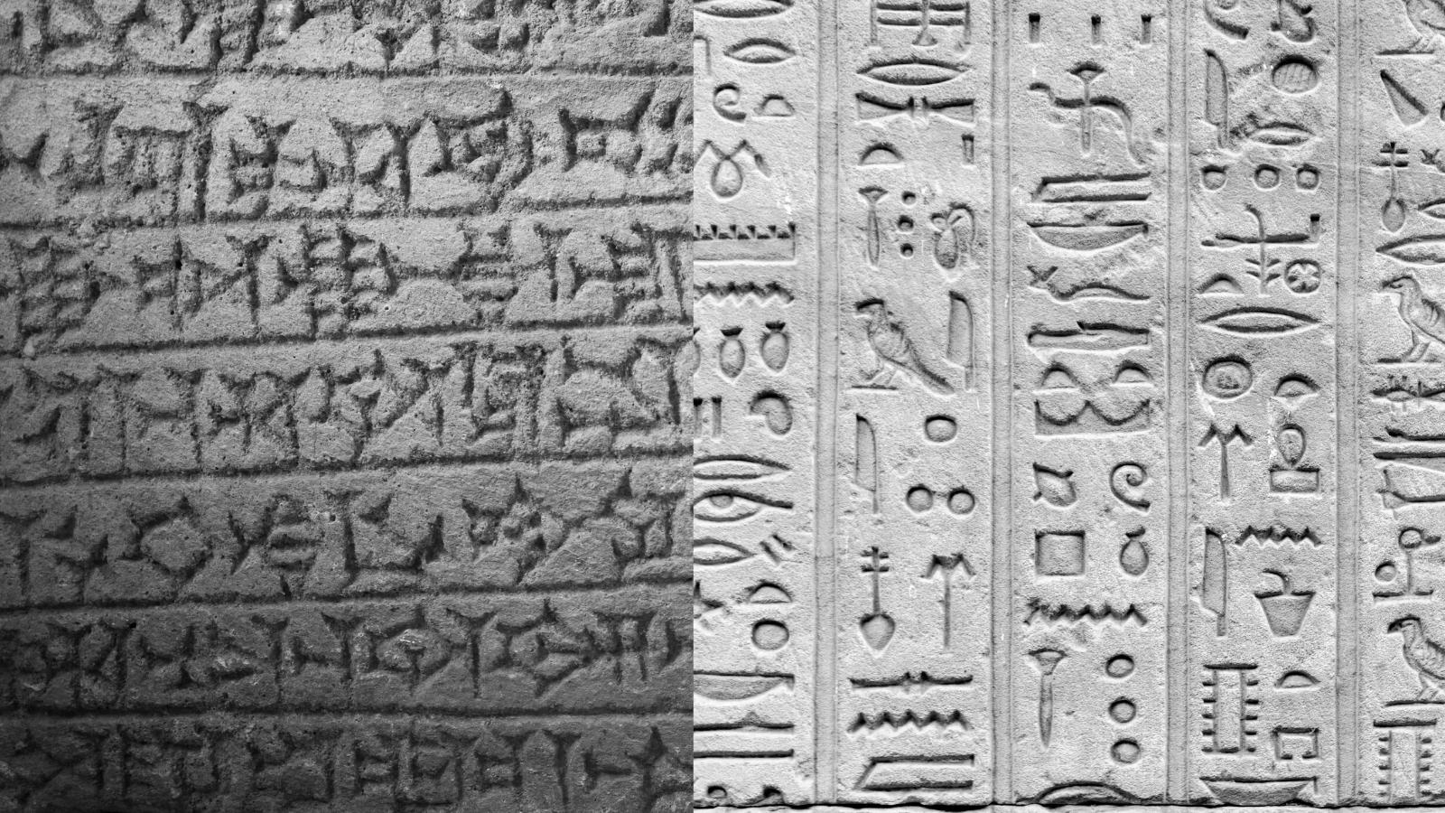 Cuneiform And Hieroglyphics How Similar Or Different Are They Timeless Myths