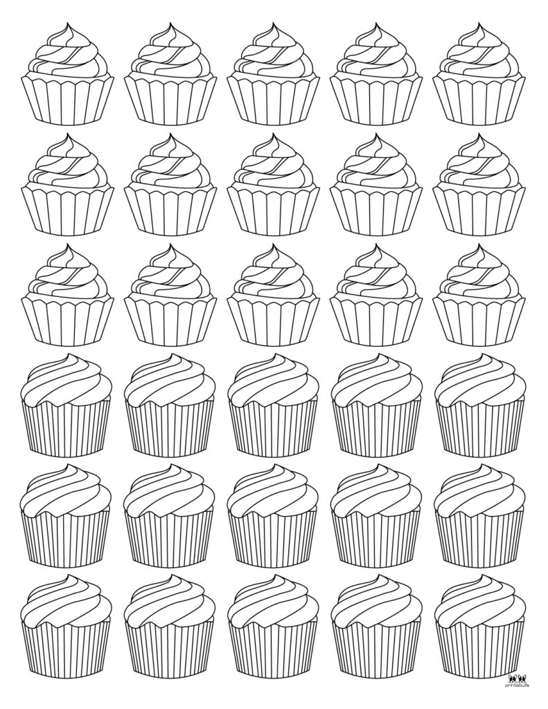 Cupcake Coloring Pages 25 FREE Printables Printabulls