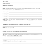 Current Events Worksheet Fill Online Printable Fillable Blank Worksheets Library