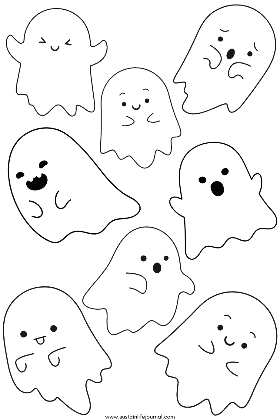 coloring page of a ghost coloring page of a ghost