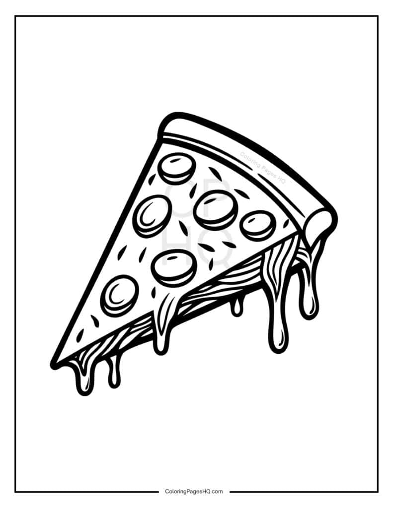 Cute Pizza Coloring Pages Free PDF Printables Coloring Pages HQ Cute Pizza Coloring Pages Free PDF Printables Coloring Pages HQ