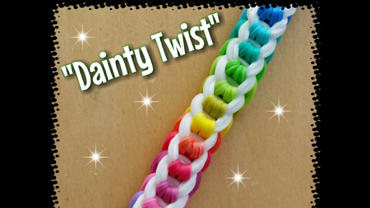 Dainty Twist Rainbow Loom Bracelet How To Tutorial YouTube