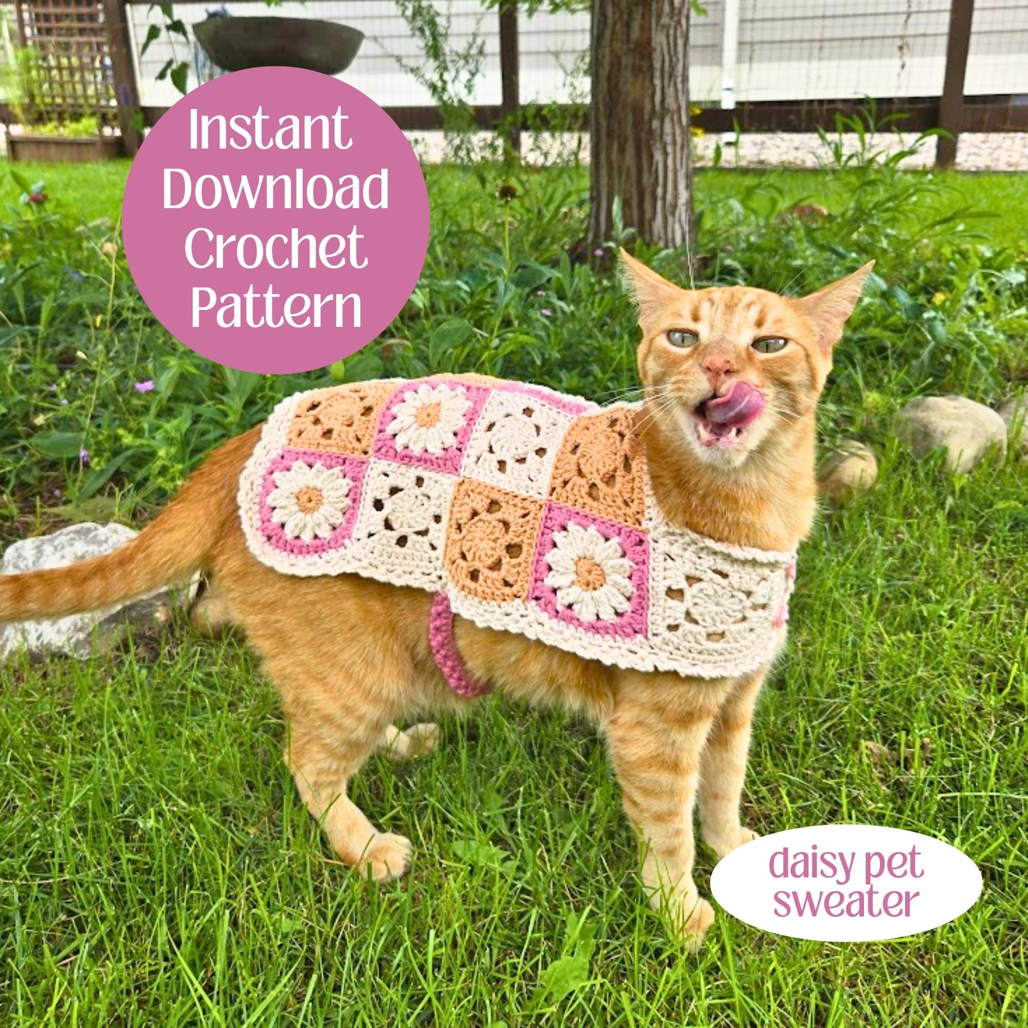 cat sweater crochet pattern