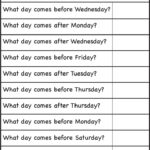 Days Of The Week Worksheet FREE Printable Worksheets