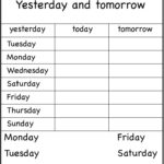 Days Of The Week Yesterday And Tomorrow 6 Worksheets FREE Printable Worksheets