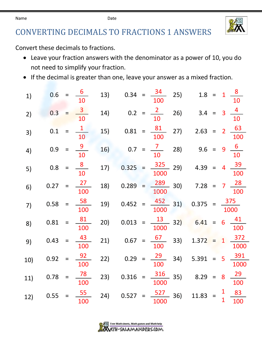 Decimal Fraction Worksheet Collection For Teaching amp Learning Worksheets Library Decimal Fraction Worksheet Collection For Teaching amp Learning Worksheets Library