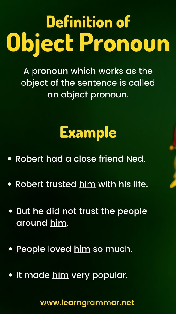 Definition Of Object Pronoun Definition Of Object Pronoun