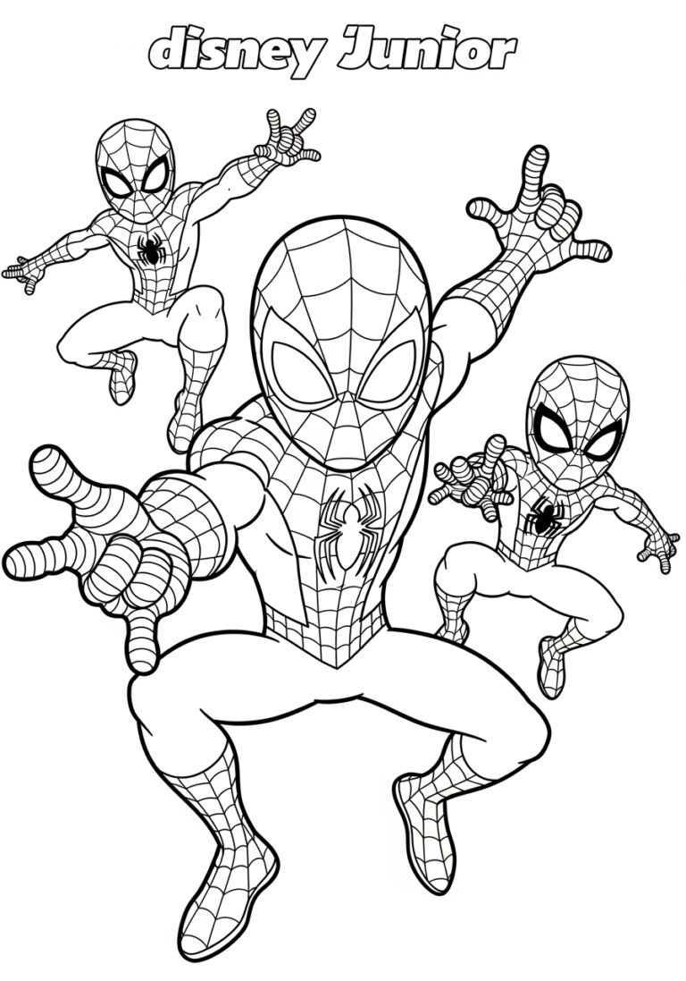 Disney Junior Spidey And His Amazing Friends Coloring Page