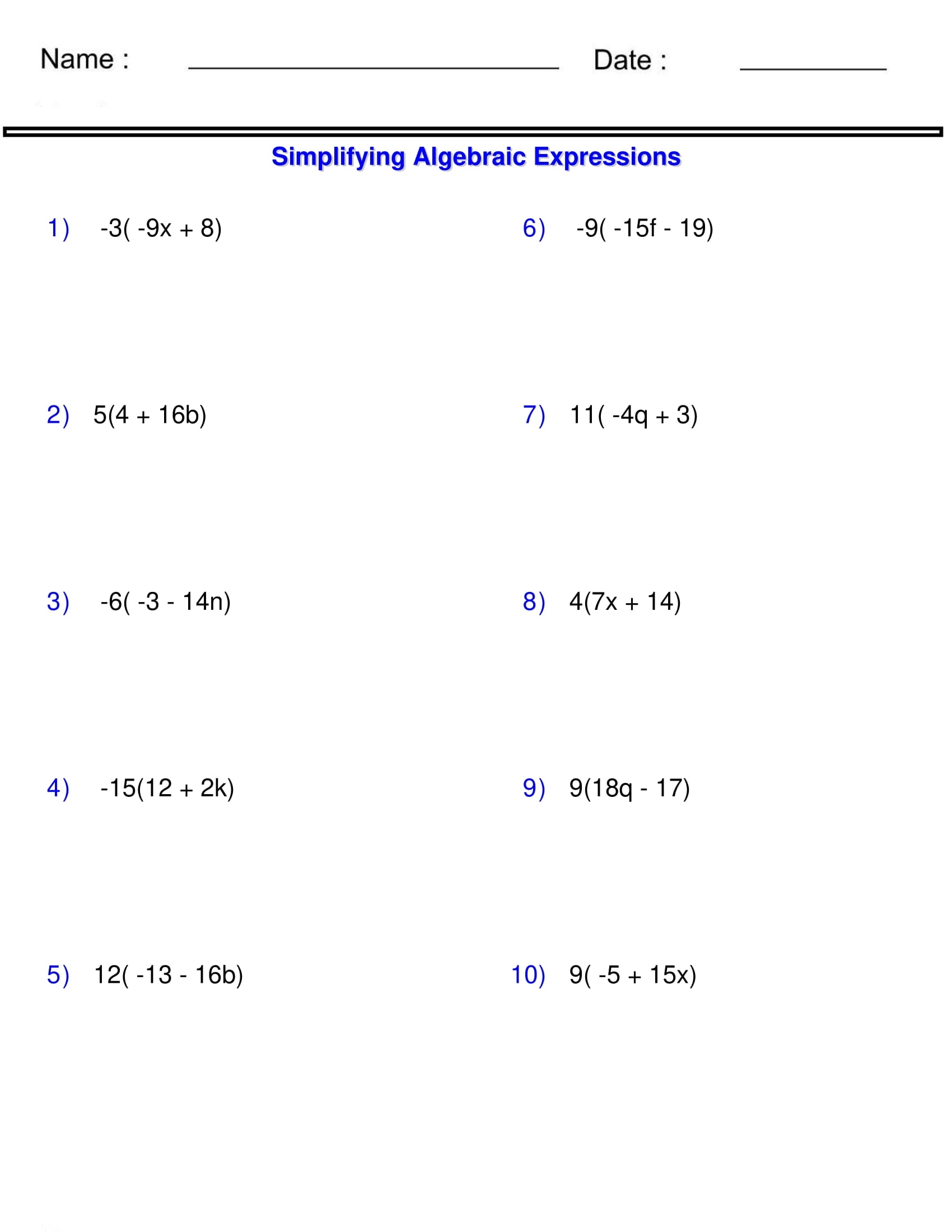 Distributive Property Of Multiplication Activities Practice Worksheets Pre Alg Made By Teachers Distributive Property Of Multiplication Activities Practice Worksheets Pre Alg Made By Teachers
