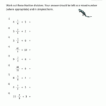 Dividing Fractions By Whole Numbers